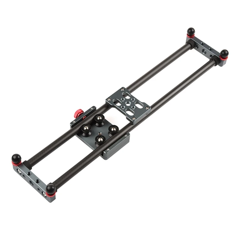

40cm Mini Carbon Fiber Rail Rods Table Top Video Camera Slider for Smartphone For DSLR -Sony -Canon -Nikon Up to 5kg