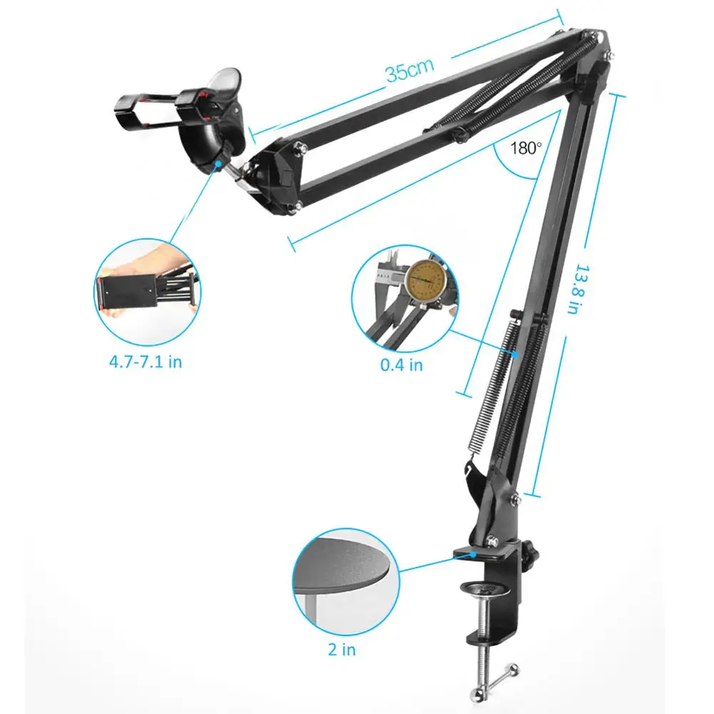 Вращающийся на 360 градусов гибкий держатель для планшета с длинными рукавами ipad