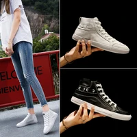 new autumn quality cortex women shoes high top flats women comfortable vulcanized shoes female shoes woman sneakers g1 20
