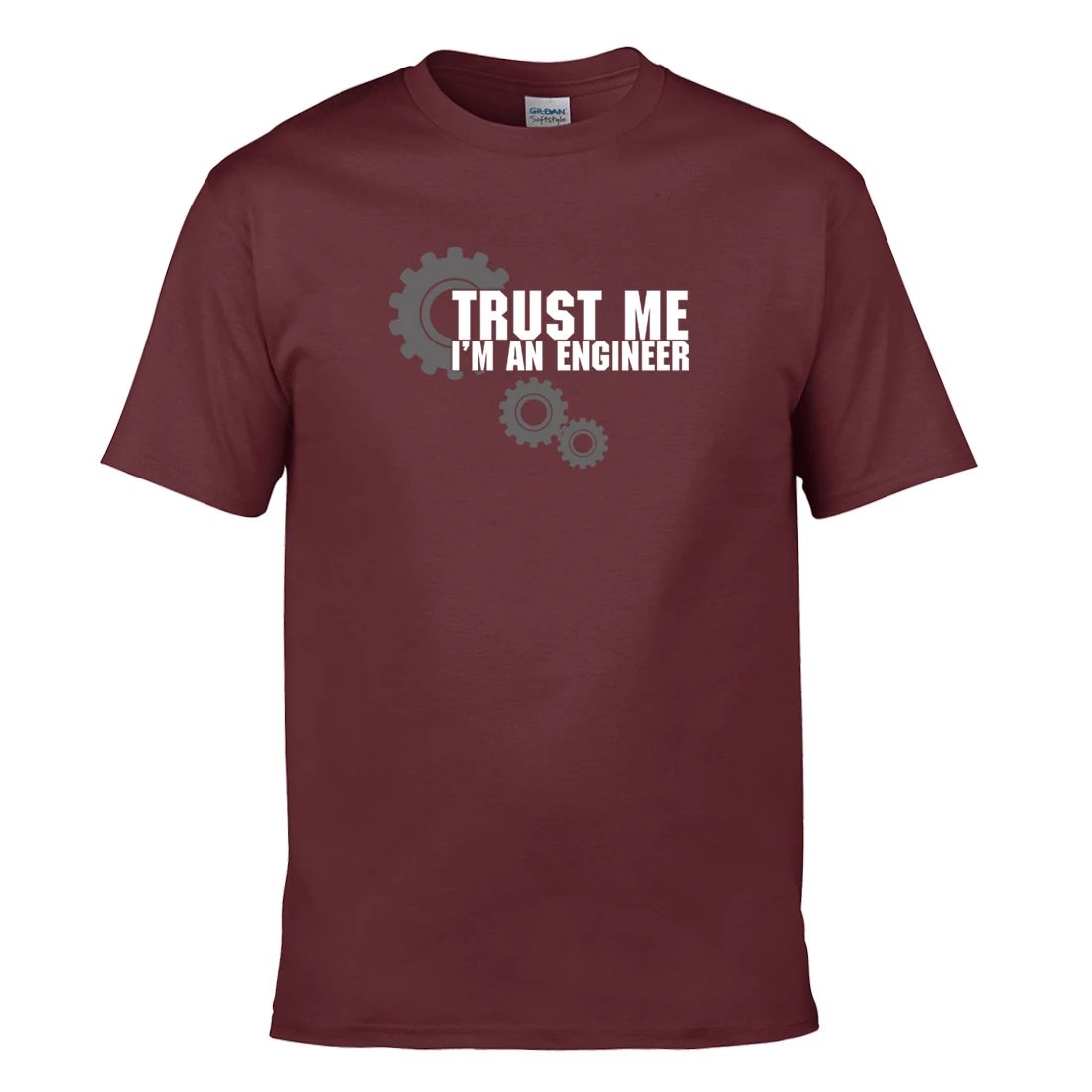 Мужская футболка с надписью Trust Me I Am An инженер летняя научным принтом Новое