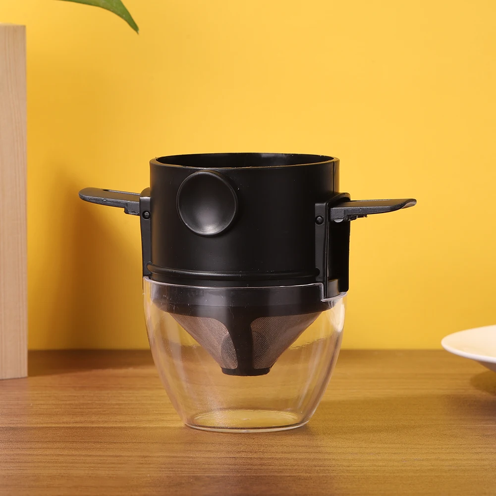 

Coffee Filter Portable Stainless Steel Foldable Drip Coffee Tea Holder Easy Clean Reusable Paperless Pour Over Coffee Dripper