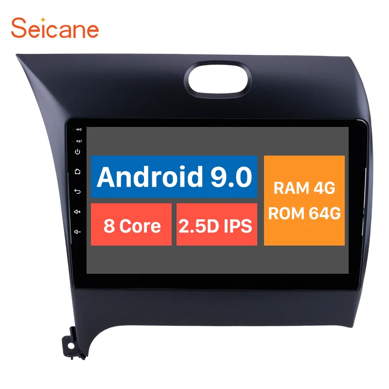 Автомобильный мультимедийный плеер Seicane Android 10 0 9 дюймов GPS радио для 2013 2014 2015 2016 Kia