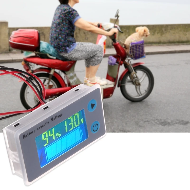 

10-100V Universal Battery Capacity Voltmeter Tester LCD Car Lead-acid Indicator Digital Voltmeter Voltage Tester Monitor