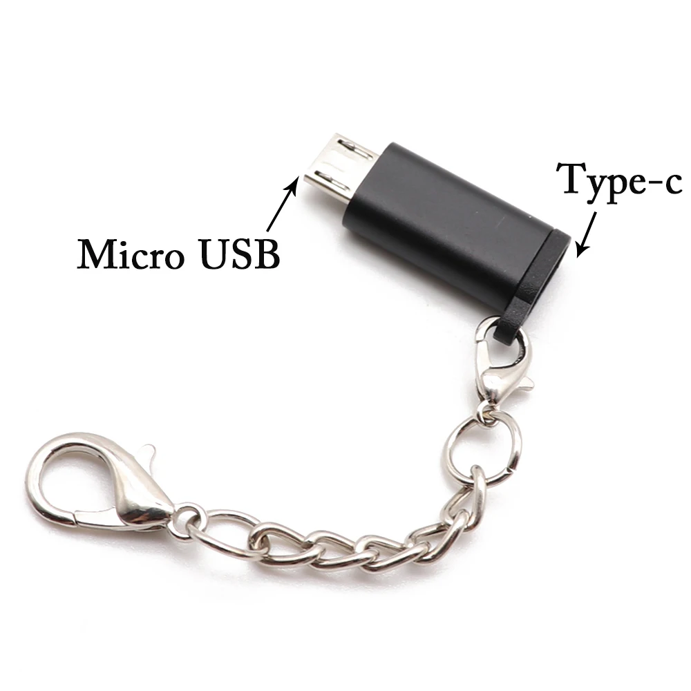 Адаптер-преобразователь штекер Micro USB в гнездо Type-C для телефона TingDong | Мобильные
