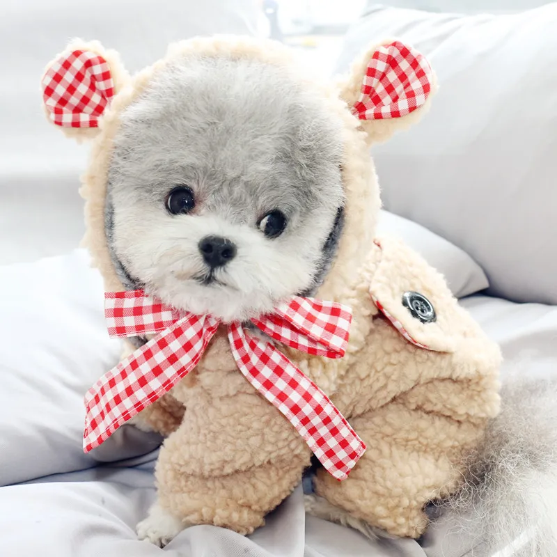 Зимнее пальто для собак куртка чихуахуа одежда маленьких и средних толстовка с