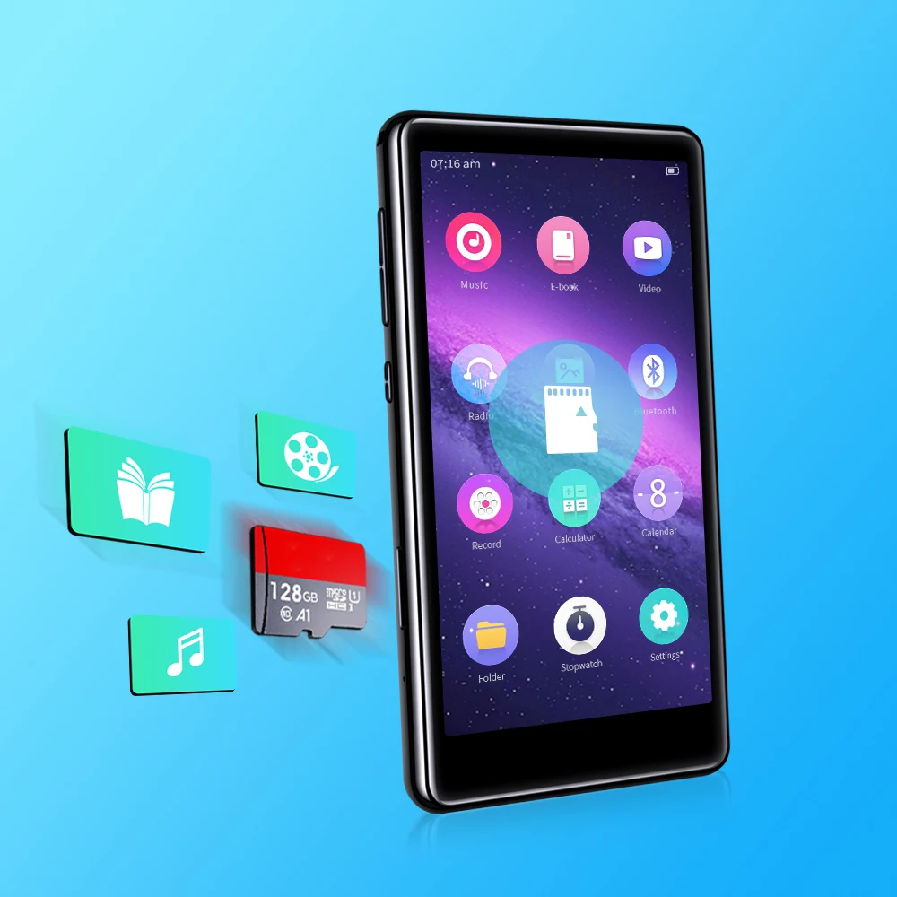 Mp3-плеер IQQ с поддержкой Bluetooth 5 0 и сенсорным экраном 8 Гб | Электроника