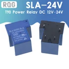Реле питания T90, SLA-24VDC-SL-A, 24 В, 30 А, 4-контактное, 12 В постоянного тока, SLA-24VDC