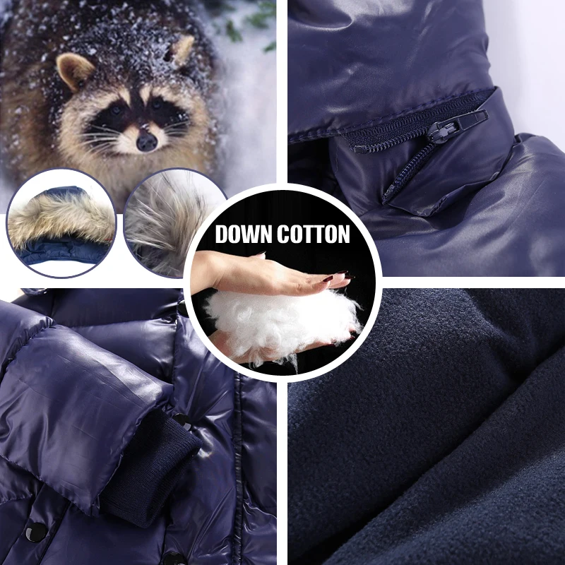 Ircomll Hight Quality Russia Winter Child Clothing Set Thick Cotton Down Waterproof Windproof Children Clothes Snow Wear Ski Su