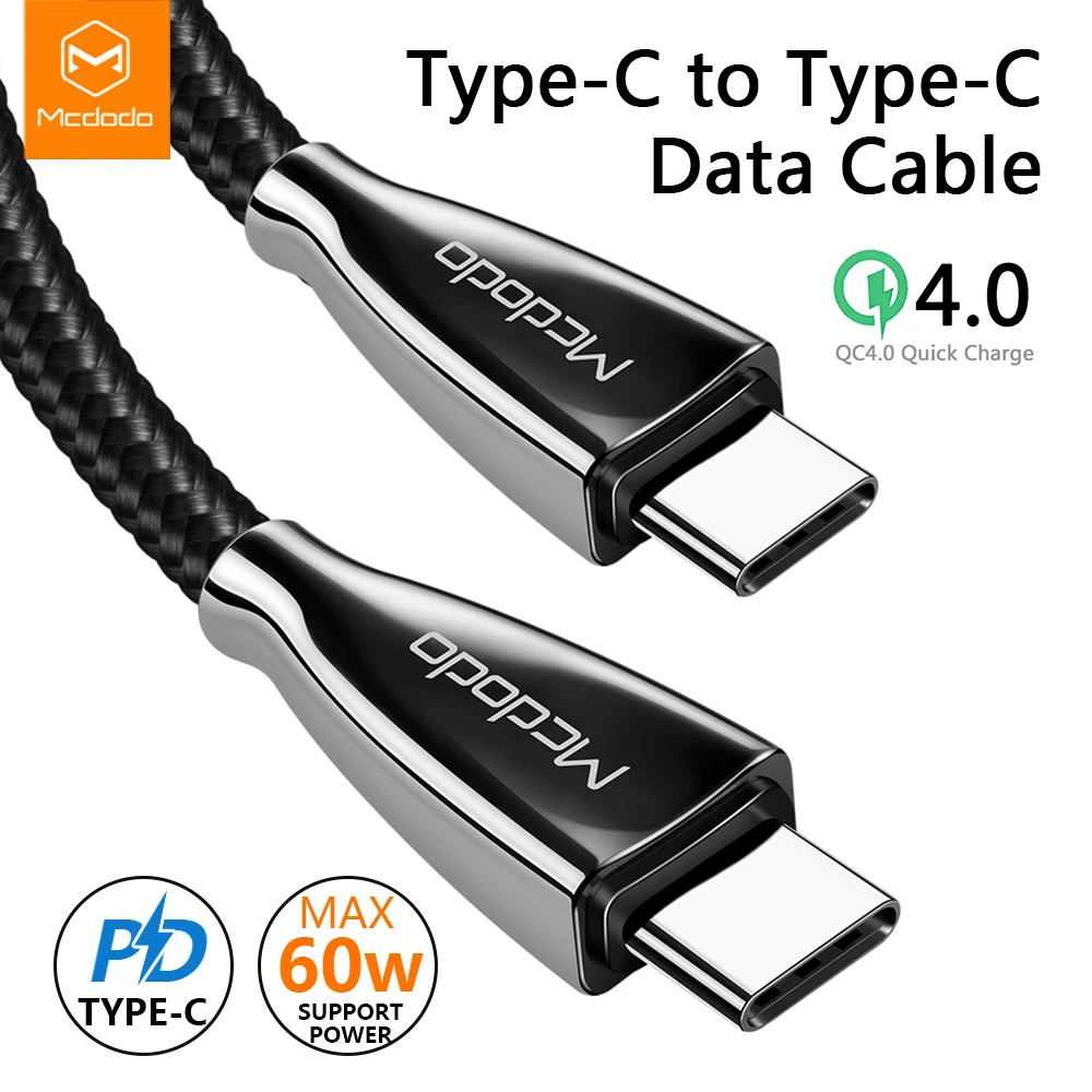 Mcdodo PD 60 Вт USB Type C к кабель для Samsung Galaxy S9 Plus Note 9 QC 4 0 3A быстрое зарядное устройство