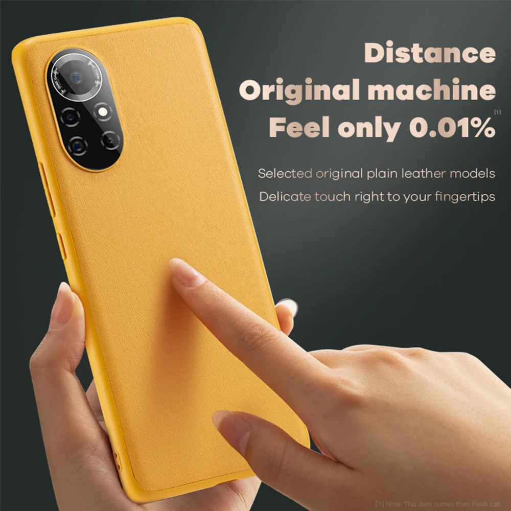 Чехол SmartDevil для телефона Huawei Nova 8 Pro простой кожаный защитный чехол объектива