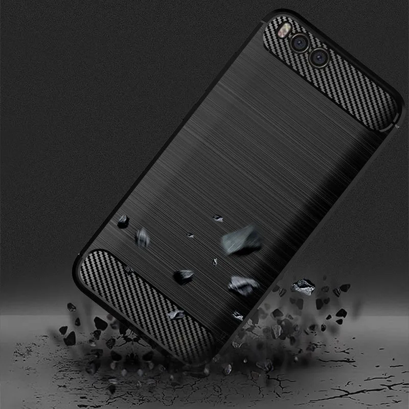 FERISING чехол для Xiaomi Mi6 Mi 6 6X чехлы силиконовый ТПУ бампер противоударный углеродный