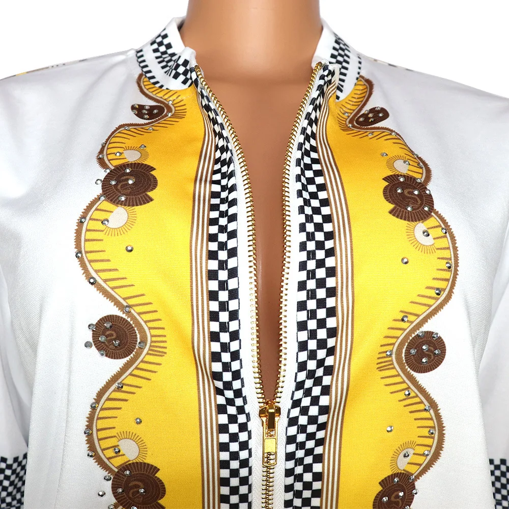 Комплект из двух предметов с принтом женская африканская одежда Дашики