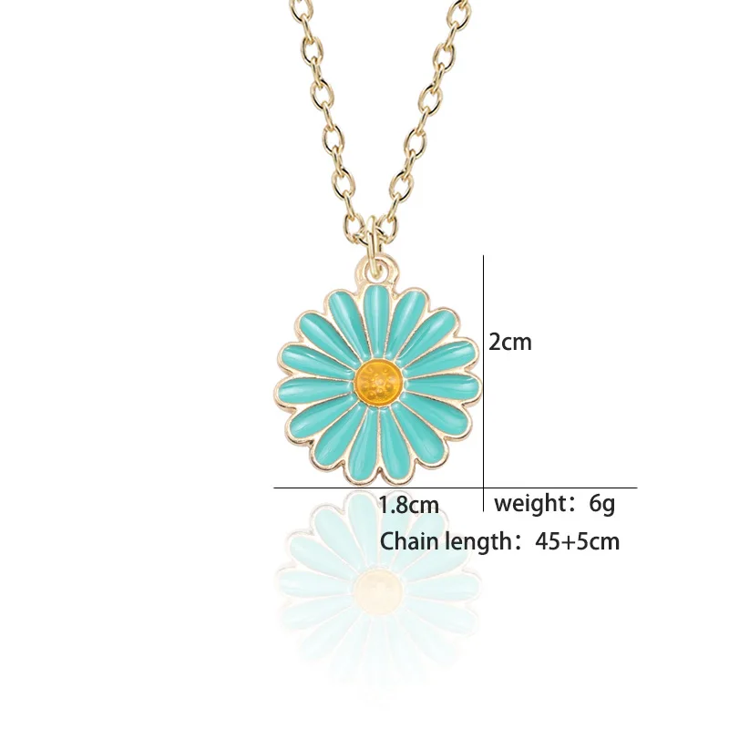 Yungqi Мода ожерелье из подсолнечника для женское с подвеской подарок аксессуары