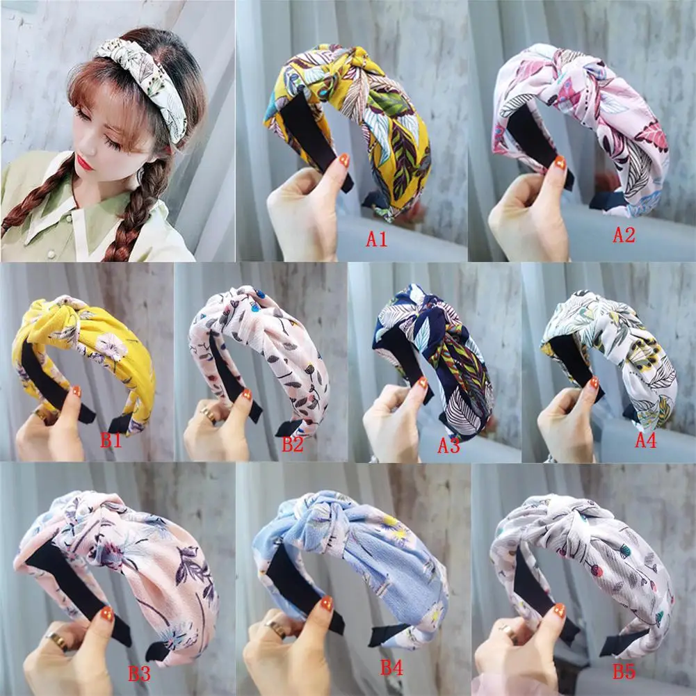 Top Knot Turban Headband Elastic Hairband Hair Accessories for Girls No Slip Stay on Knotted Head Band Women Christmas | Дом и сад