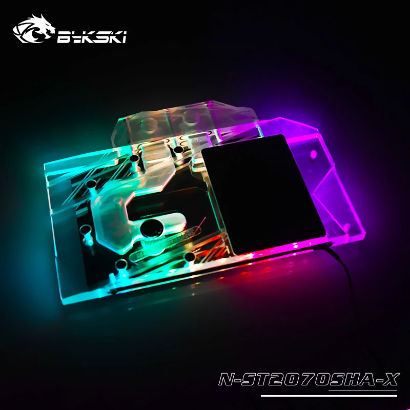 Bykski N ST2070SHA X GPU Блок водяного охлаждения для ZOTAC RTX 2070 super 8GD6 HA / MINI OC|Кулеры и системы
