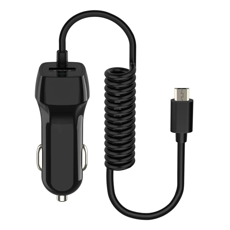 Универсальный двойной зарядное устройство usb для iPhone X XR XS Max Micro Тип usb C кабель для зарядки в автомобиле для samsung S8 S9 плюс