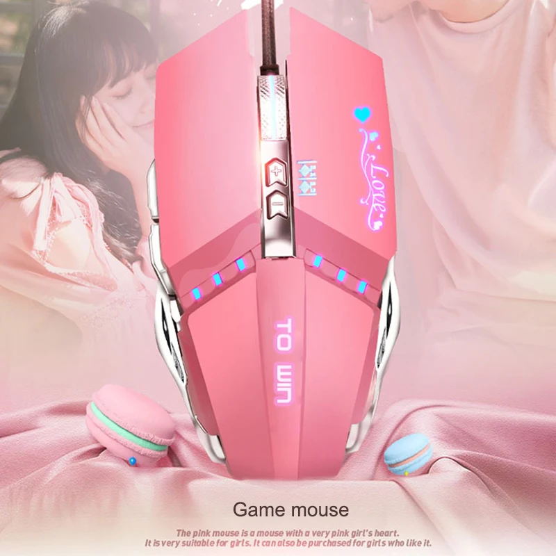 

Mechanical Wired Gaming Mouse RGB LED Light Metal Mice for PC Laptop DQ-Drop