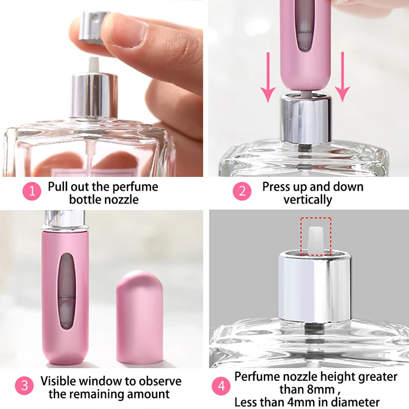 5 мл флакон для духов многоразового использования Портативный Путешествия спрей