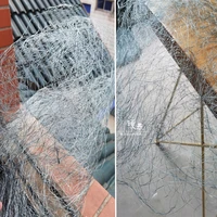 irregular hollow mesh materials cyan lines texture diy props decor modeling design arts clothes designer fabric 4343cm