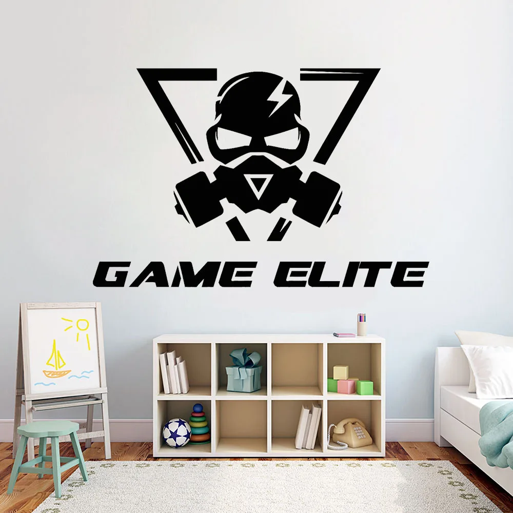 

Game Elite Wall Decal for Gamer Room Zone Decoration Video Gaming Teen Boy Room Vinyl Stickers Home Decor Posters P919