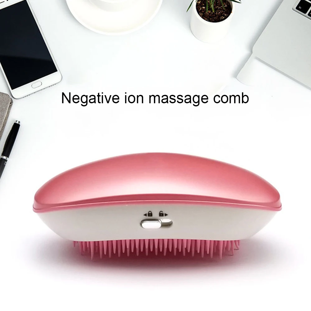 

Electric Head Massage Ionic Comb Portable Vibration Hair Styling Negative Ions Hair Brush Takeout Mini Ionic Hairbrush Massager