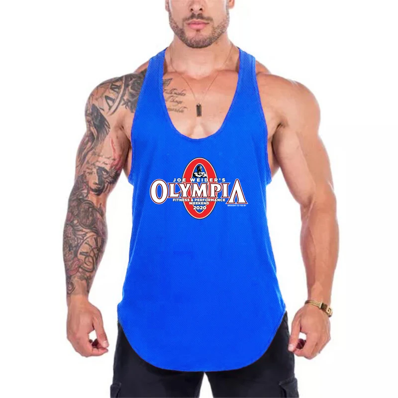 

Muscle Guys Mesh Tank Top Men Singlets Fashion Sleeveless Fitness Quick-drying Stretch Vest Workout Gym Clothing Bodybuilding
