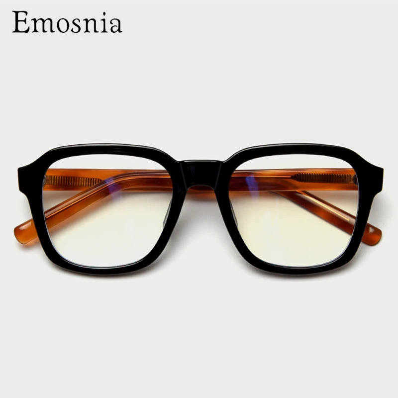 

2021 классический квадратный оправы для очков для женщин, брендовый дизайн, прозрачный синий светильник очки для мужчин-Выпуклое стекло, женс...