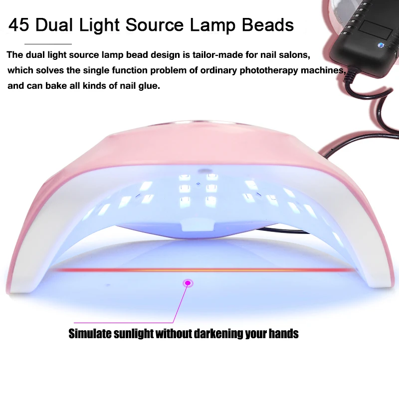 

2021 180W SUN M3 UV LED Lamp Nails Dryer For All Gels 45 LEDs Dryer Lamp Polish Sun Light Timer 10/30/60/99s Lamp For Manicure