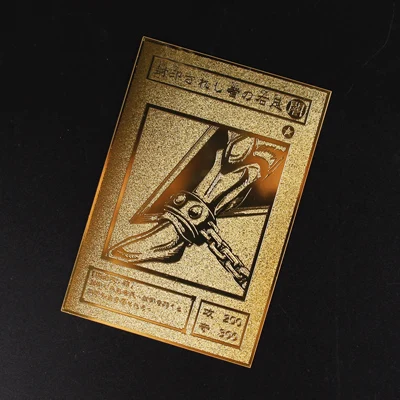 YU GI OH Золотая карта металлическая карта местный японский Золотой глаз белый дракон VOL издание Коллекционная карта детская игрушка подарок - Цвет: YJ
