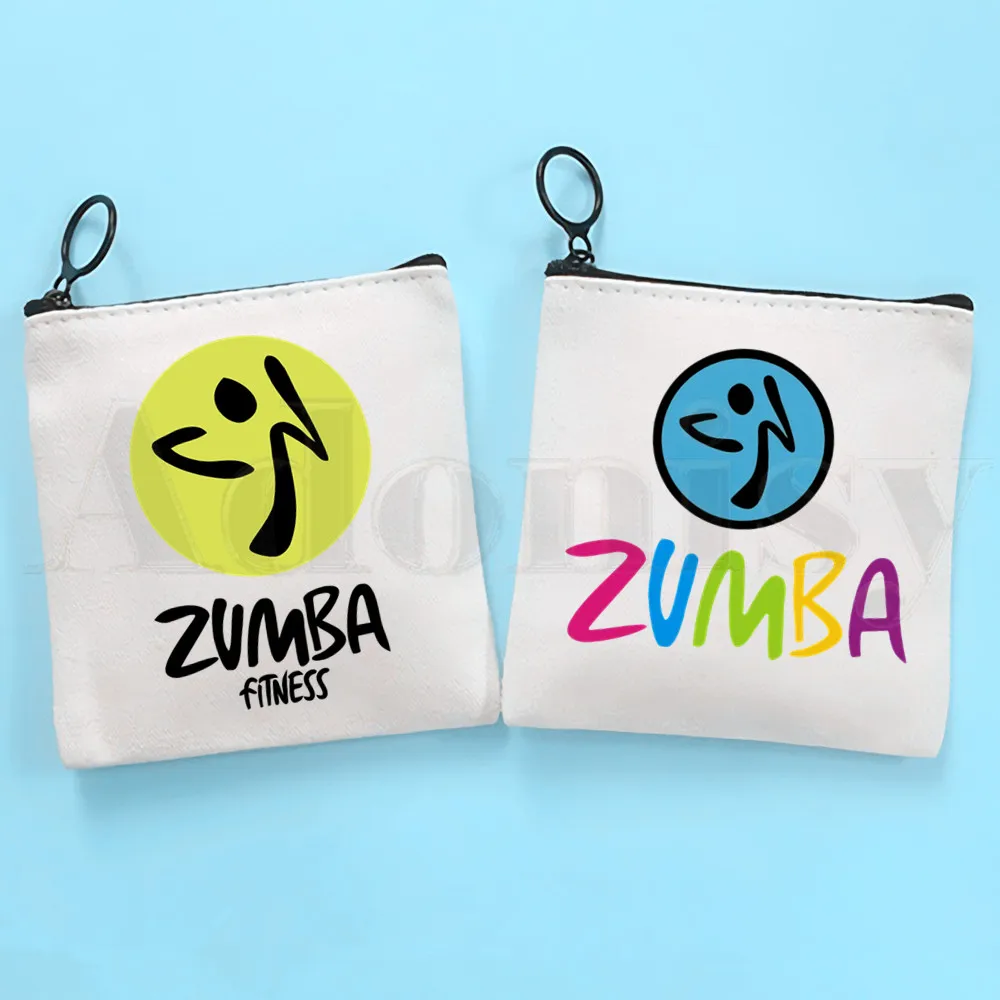 Love Zumba Dance Hip Hop Harajuk Graphic Fashion Coin Purse Storage Small Bag Card Bag Key Bag Coin Clutch Bag Zipper Key Bag