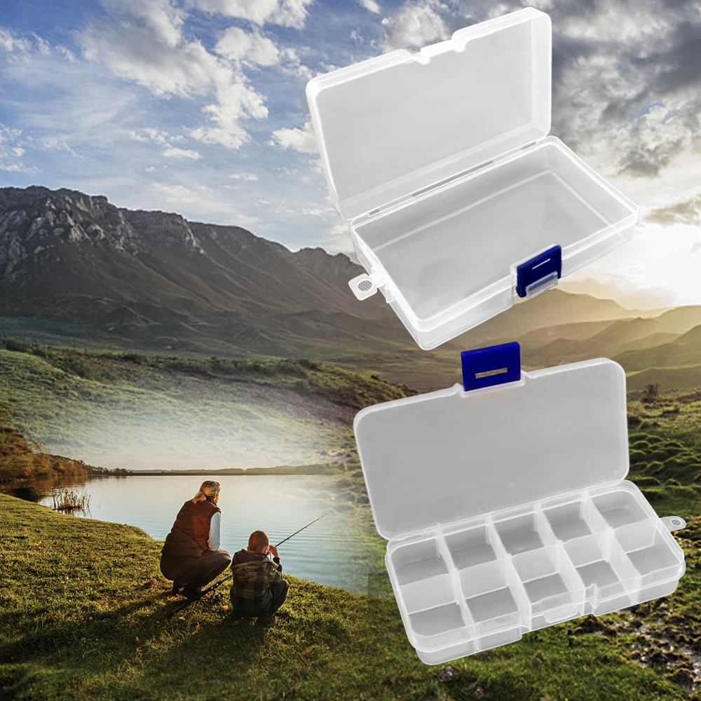 Коробка для хранения приманки Многофункциональный отсек видимая пластиковая