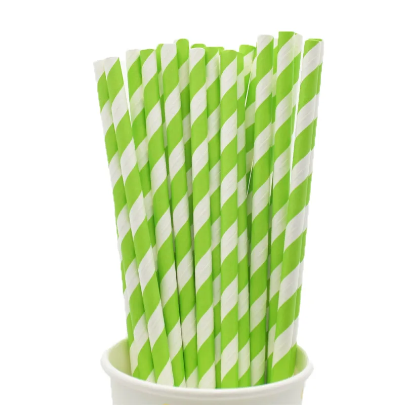 25pcs Green 25 шт. «Рассвет Справедливости» Золотое Сердце Звезда фольга полосатая бумага соломинки Рождественское украшение для вечеринки счастливые новогодние поставки вечерние блага - Цвет: 25pcs Green