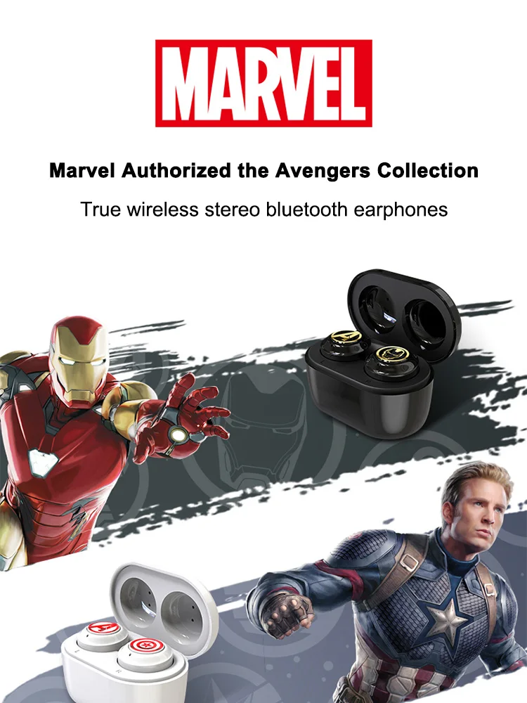 Наушники с сертификатом Marvel капитан Марвел TWS железный человек беспроводные