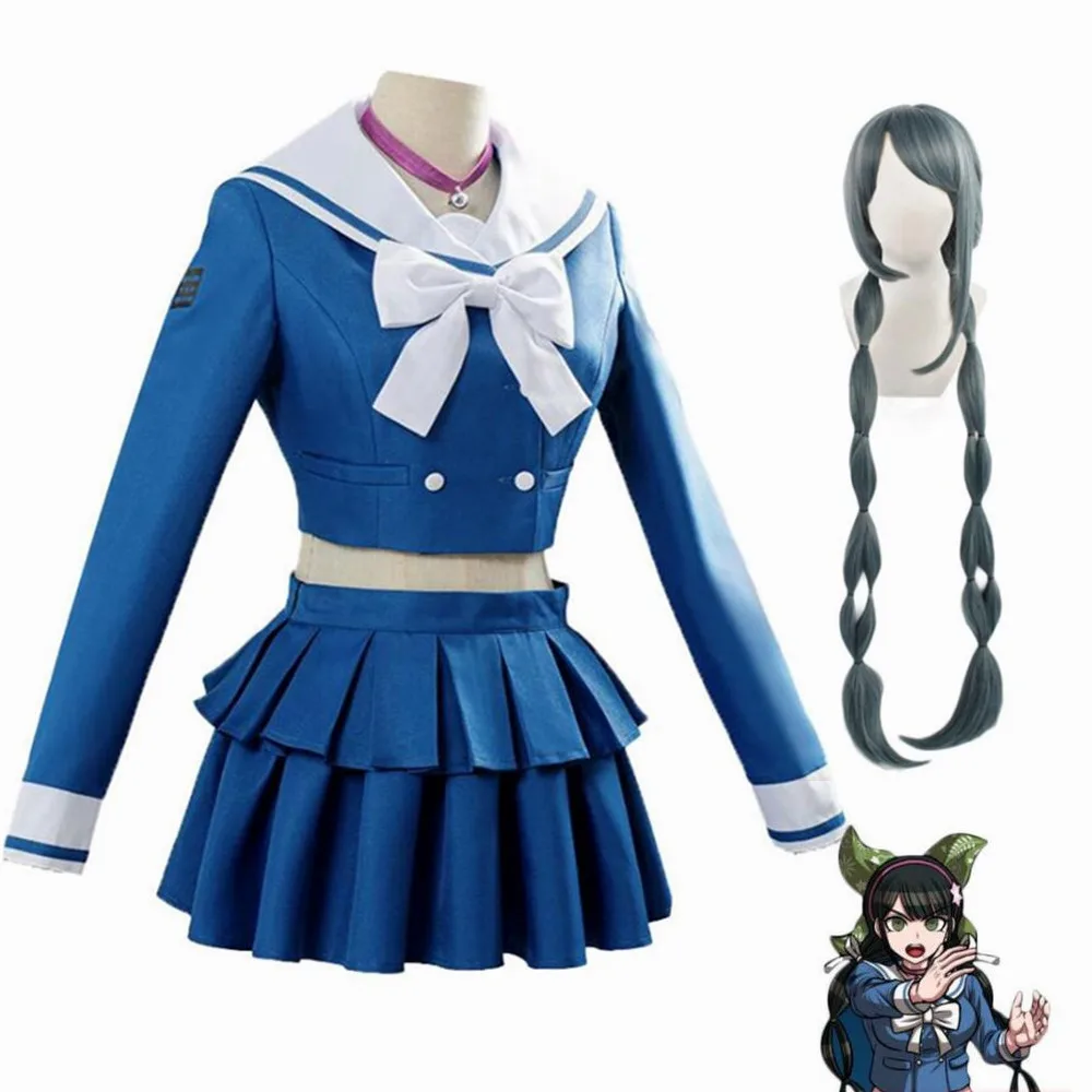 

Anime Danganronpa Chabashira Tenko Women Dress Clothes Cosplay Costumes