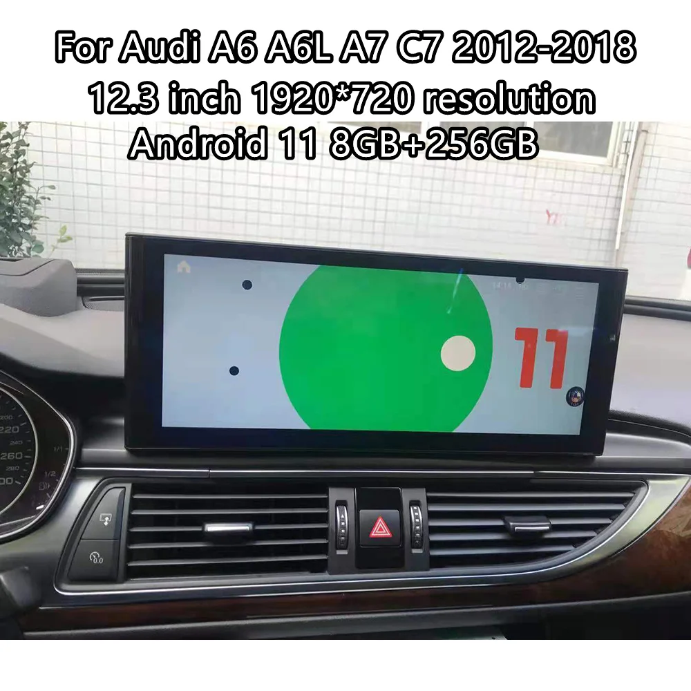 

12.3 inch Autoradio Multimedia Player For Audi A6 A6L A7 C7 2012 2014 - 2018 Android Car Radio GPS Navi Stereo Screen Head unit