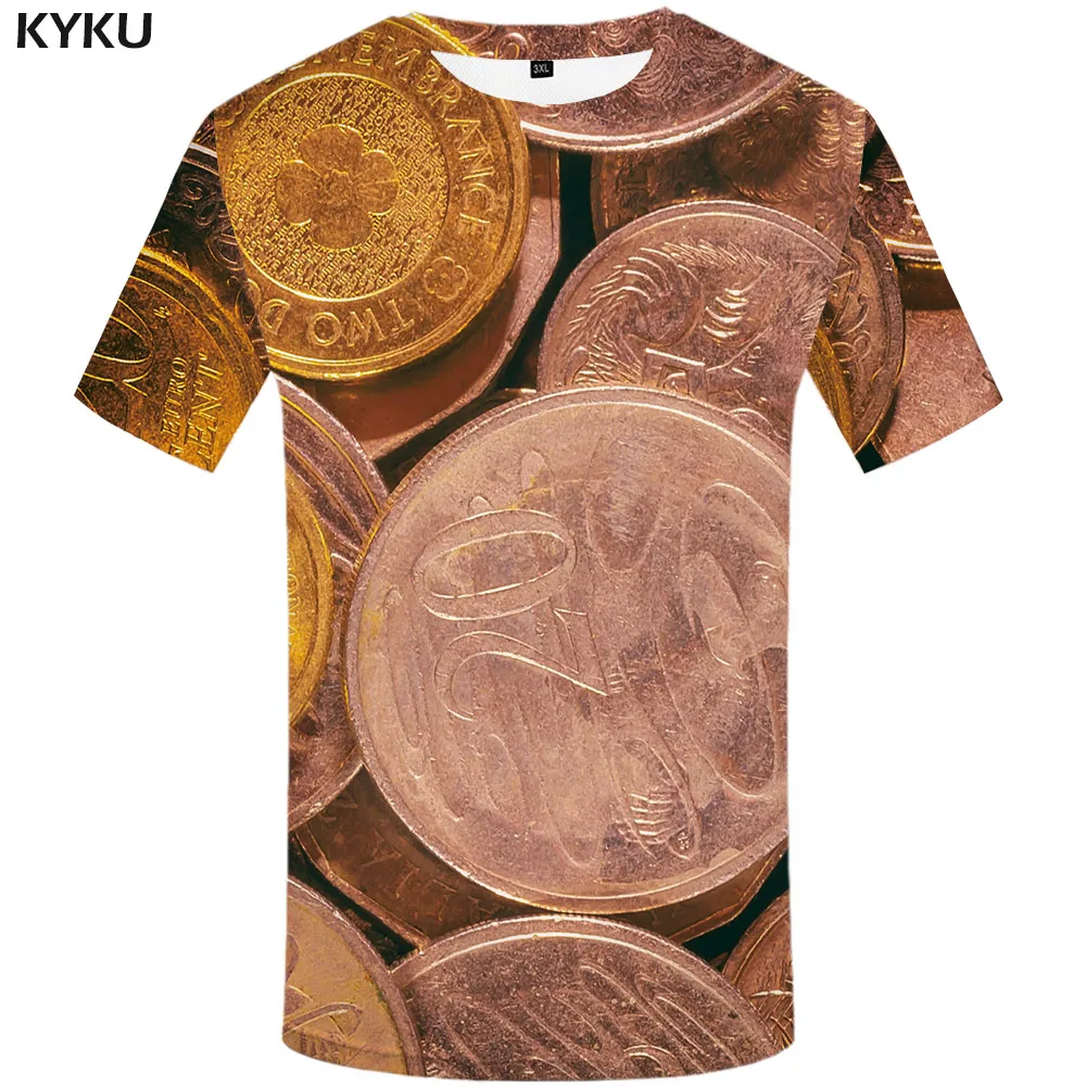3d футболка австралийский доллар для мужчин деньги футболки повседневные