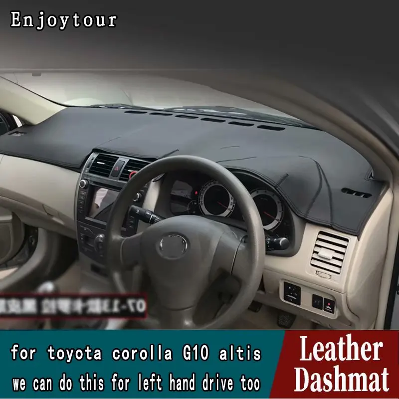 for toyota corolla axio altis g10 2006 - 2012 Leather Dashmat Dashboard Cover Pad Dash Mat Carpet Car Styling Accessories custom |