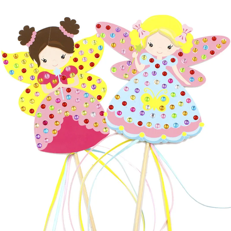 Craft Toys For Children Colorful Magic Diamond Fairy Sticker Stick Kindergarten Kids Diy Sets Handmade Show Props | Игрушки и хобби