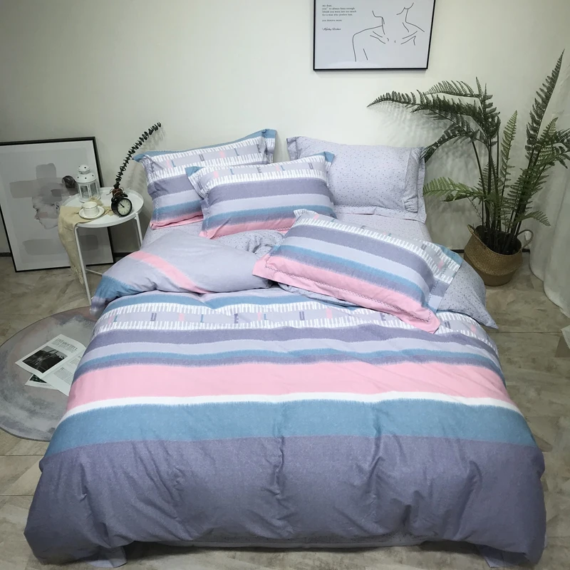 Snow Man printed Premium Brushed Cotton Soft Warm Comfortable Bedding set Bed sheet Duvet Cover Pillow shams Queen King 4Pcs | Дом и сад