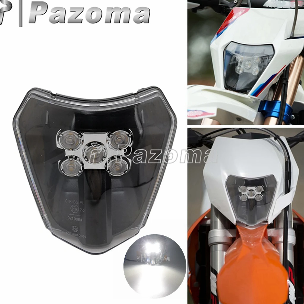 Универсальный Supermoto светодиодный мотоциклетные головной светильник грязи