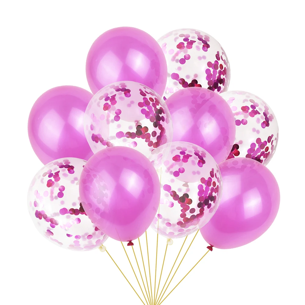 10 шт./лот 12 дюймов прозрачный латекс розовое золото Розовый Фиолетовый воздушные