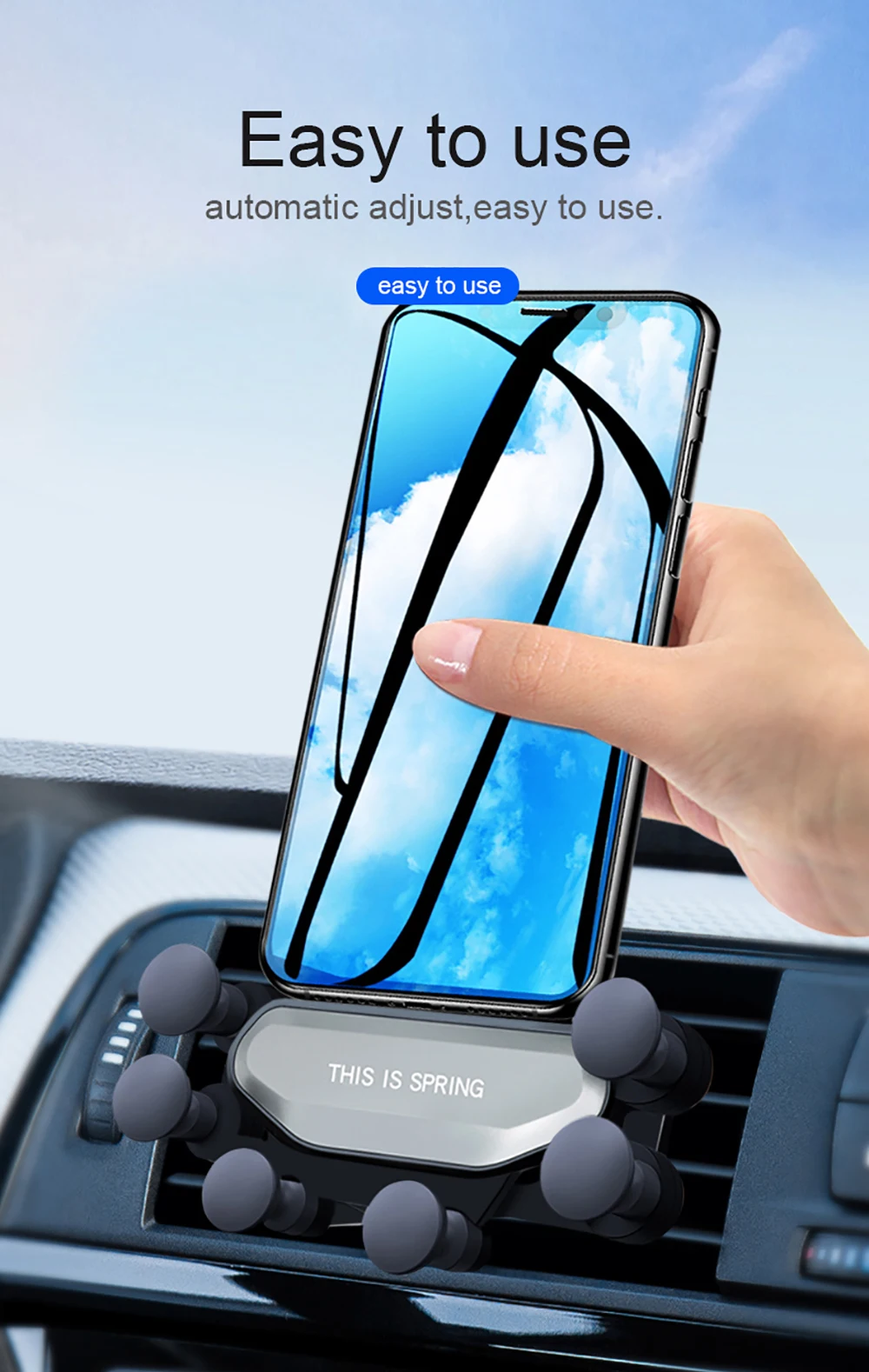 Новое обновление 360 Вращение держатель для телефона в машину(car phone holder) вентиляционное отверстие крепление клип авто Поддержка подставка для телефона Универсальный держатель для телефона для айфон iPhone X R S
