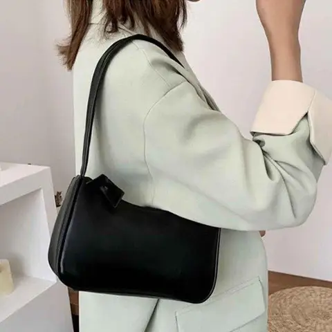 Женская сумочка с ручками в стиле ретро, винтажные тоуты на плечо из искусственной кожи для подмышек, маленькие дамские сумочки-клатчи