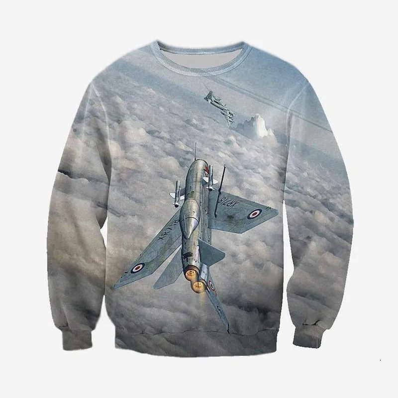 

Fashion 3D full print war aircraft suit zipper shirt casual shirt Hoodie