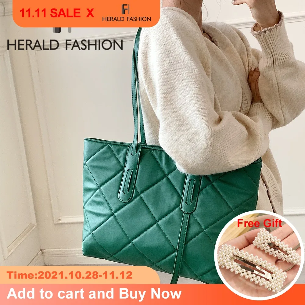 

Black Big Handbags for Women 2021 Winter Plaid Crossbody Bag Brand Designer Female Shoulder Bag Pu Leather Shopper Tote Bags