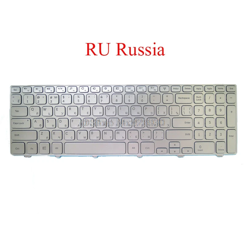 Ноутбук RU NE JP Клавиатура для DELL Inspiron 15 7537 0PCFWC PCFWC 0K31D3 K31D3 Английский Русский