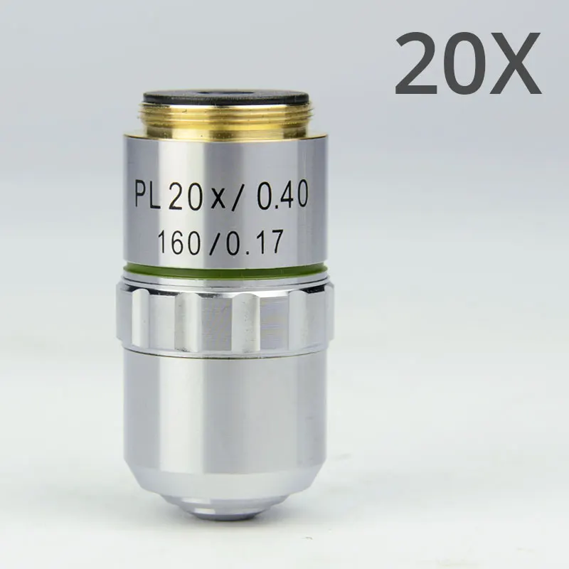 20X Микроскоп часть 195 100x/1,25 ПЛАН Ахроматический объектив для биологического микроскопа металлоскоп - Цвет: 20X