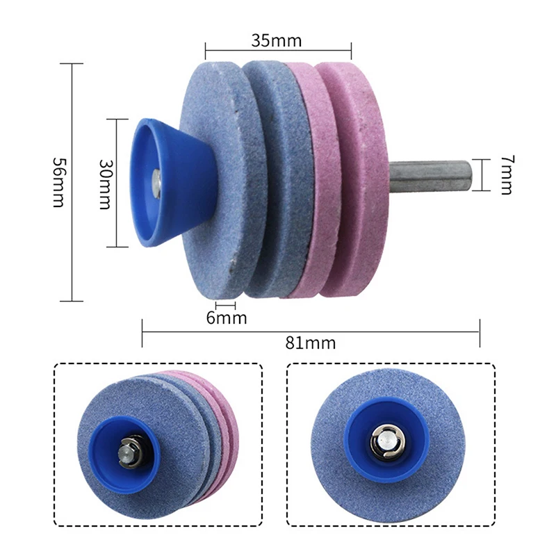 

Garden Lawn Mower Blade Tools Fastest Knife Sharpener Blade Universal Grinding Rotary Drill Cutter Lawnmower Knife Sharpener