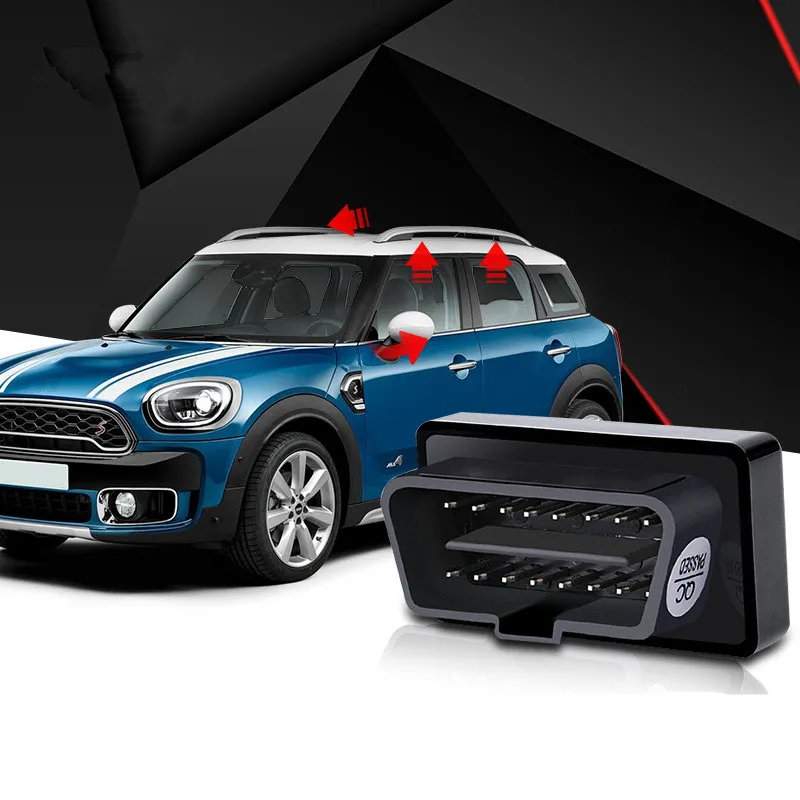 Умный оконный доводчик с модулем OBD + зеркало автоматическим складыванием замок