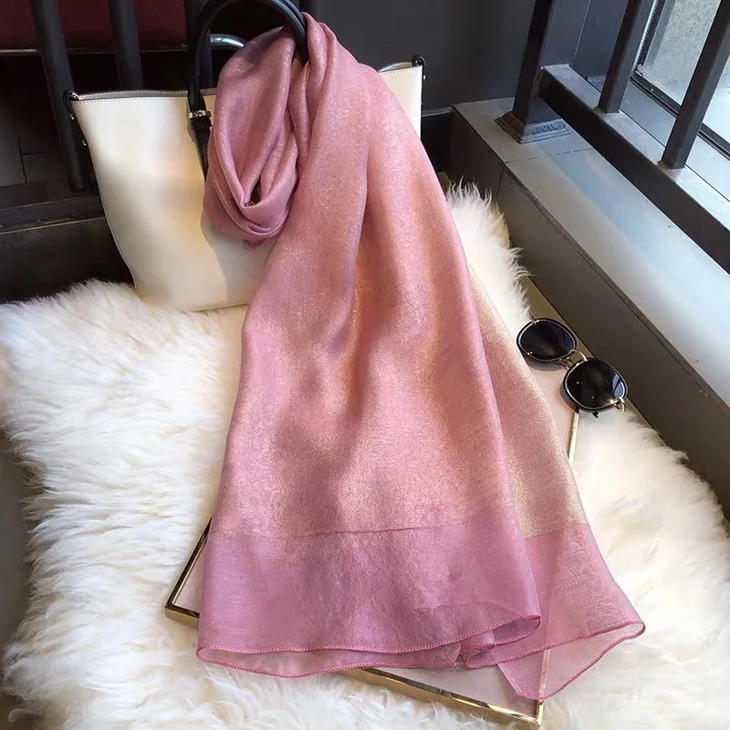 Hot Sale 2020 Real Hijab Solid Winter Silk Scarves Female Long Wool Scarf Women Shawls Spring Summer Pashmina Poncho Foulard |